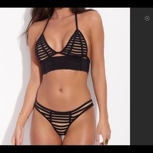 Beach Bunny Longline Corset Top and Skimpy Bottoms